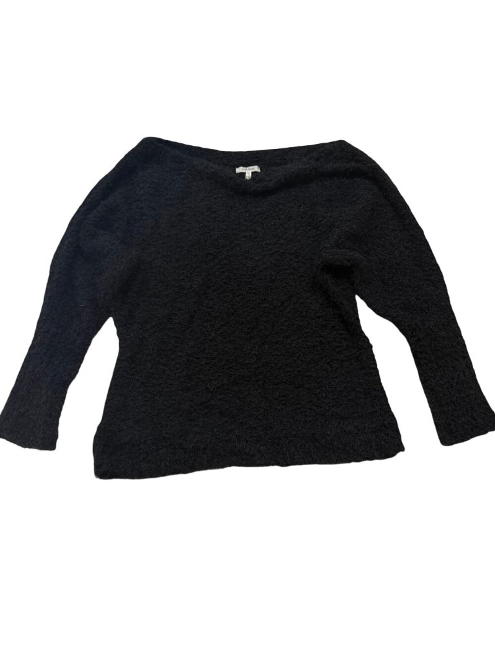 Maurices Black Boucle Boat Neck Dolman Sleeve Pullover Sweater Off Small Women's
